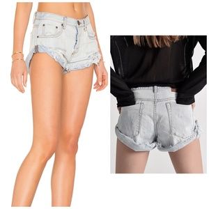 One Teaspoon Light Blue Jean Shorts